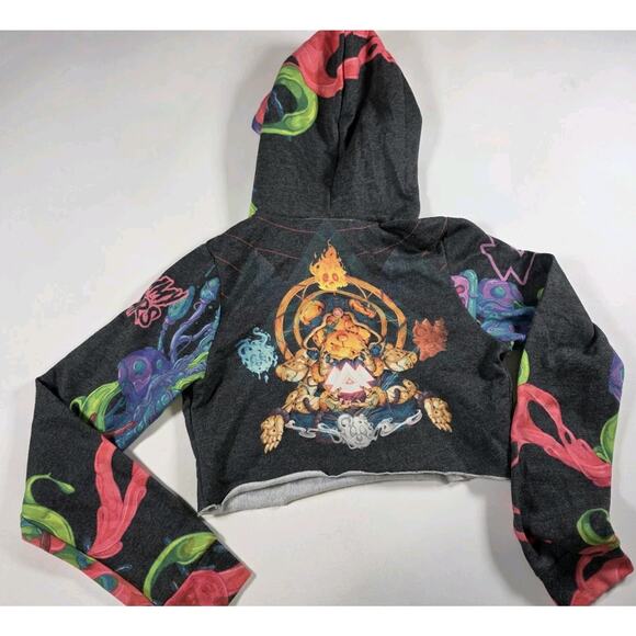 Scummy Bears x Wakaan Cropped Hoodie Women’s Small - Picture 4 of 5